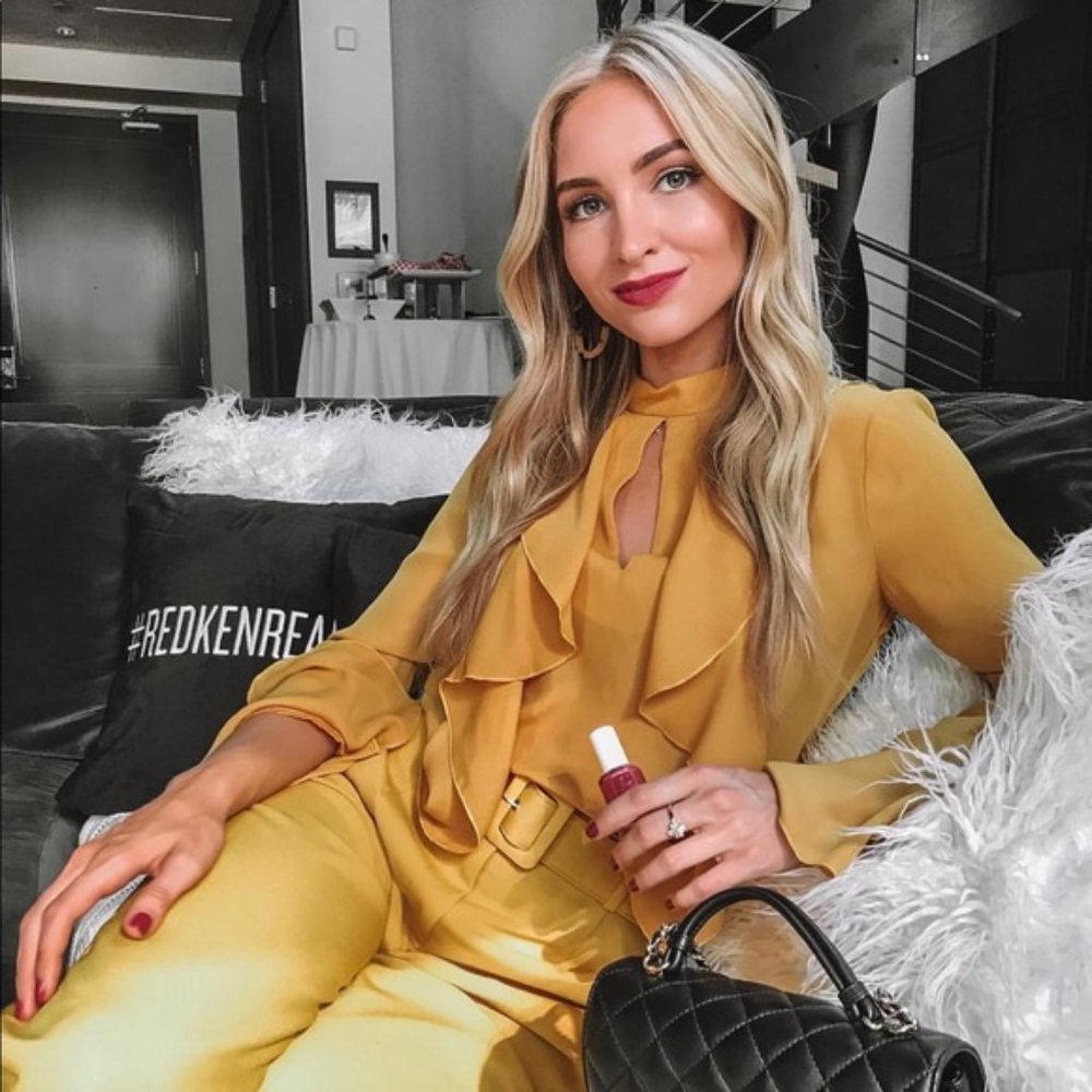 {WAYF} Mustard Blouse - Small